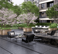 项⽬紧邻汉⻓安国度遗址公园、汉城湖公园、牡